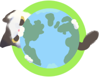 A small cartoon icon of Chapeau wrestling with the Earth like a ball of yarn